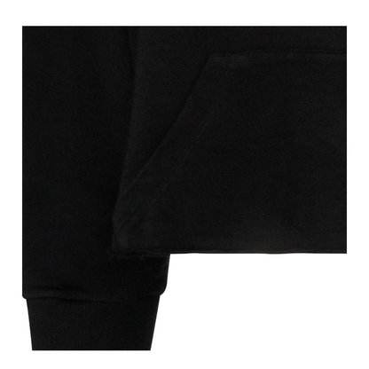 Black Cotton Hoodie
