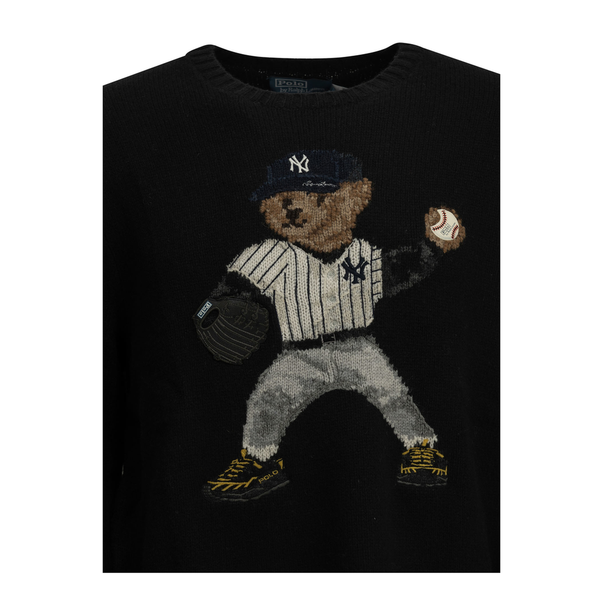 MAYFEYR - Polo Ralph Lauren - Polo Bear X Yankees Crew Neck Sweater - 710B27162001POLOBLACKMULTI