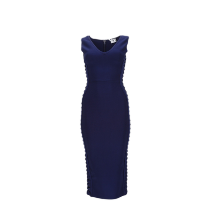 MAYFEYR - NJ COUTURE - Dress With Draped Detail - D354BLU