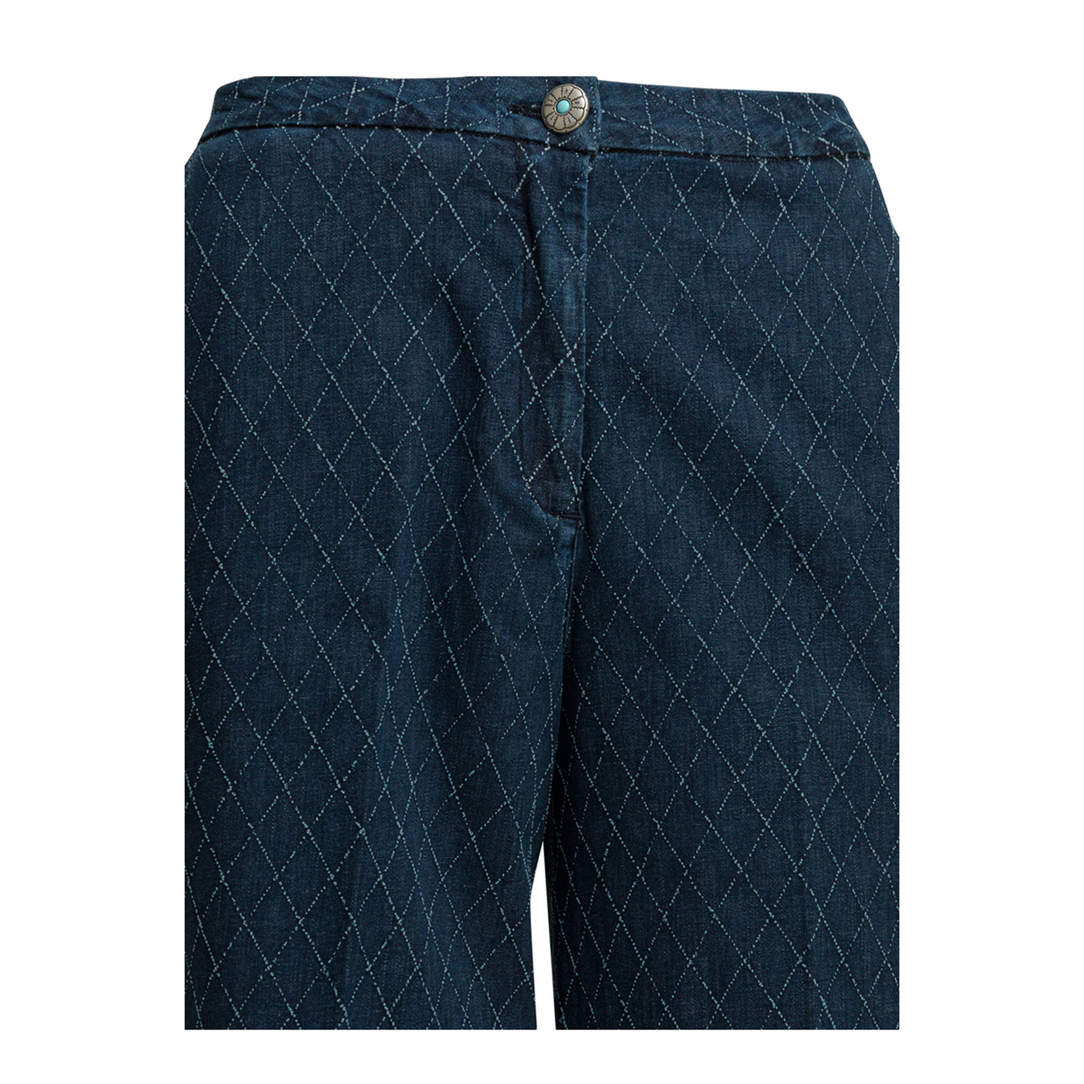 MAYFEYR - Shaft Jeans - Flare Pin Diamond Wide Leg Jeans - EP1D34E0724DENIM