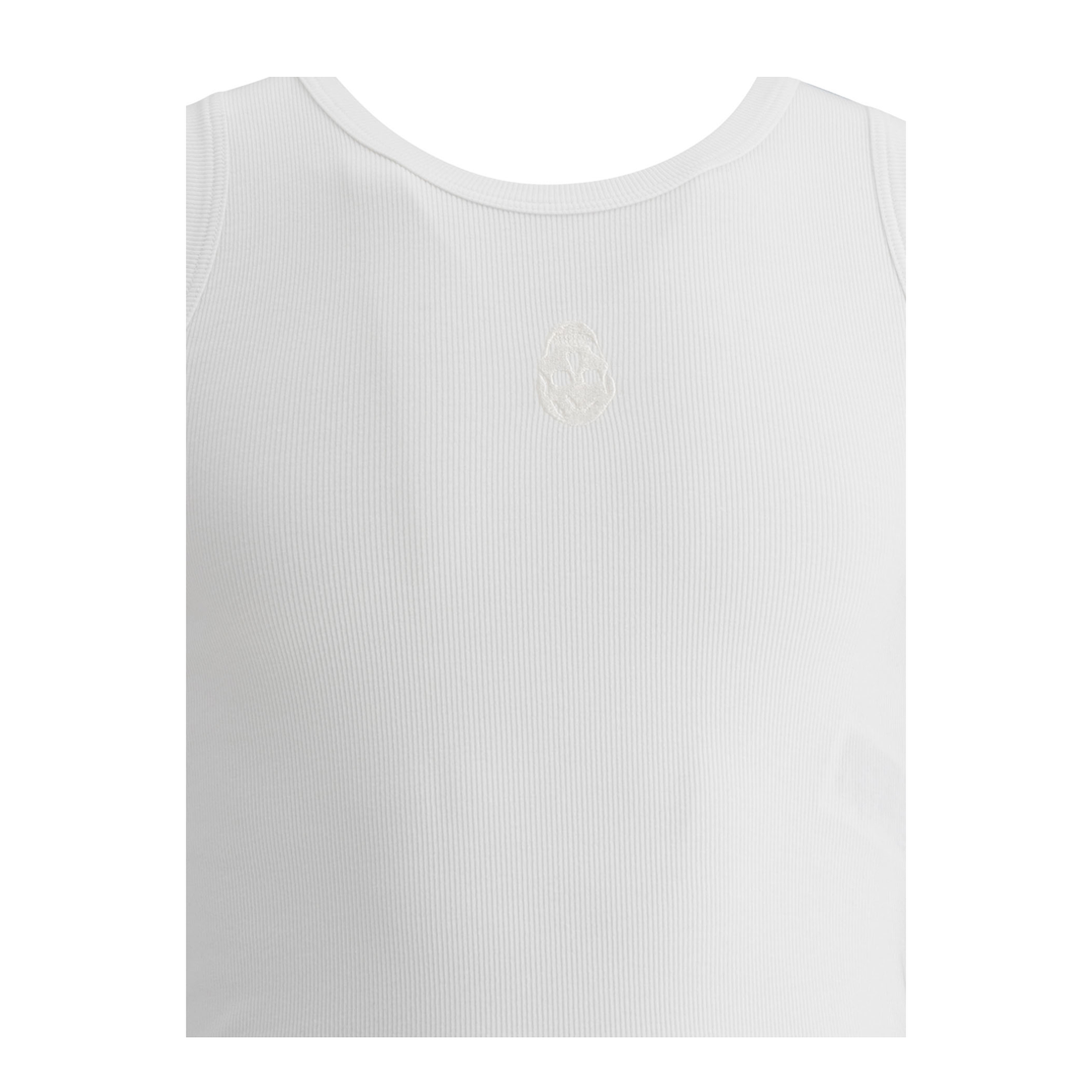 Skull-Embroidered Tank Top