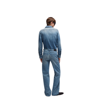 MAYFEYR - Gucci - Flared Cotton Denim Pants - 860844XDDI34009