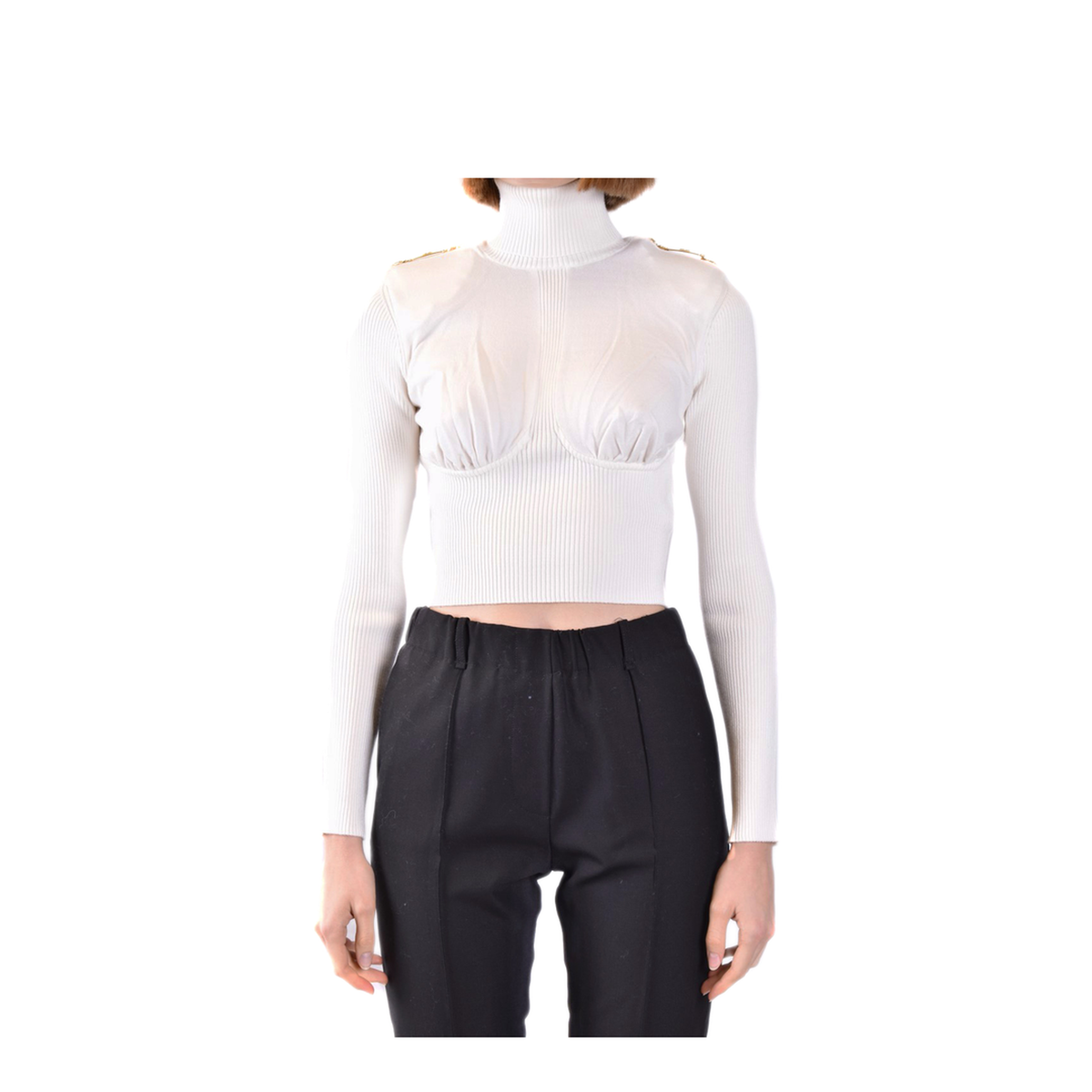 MAYFEYR - Elisabetta Franchi - Ivory Sweater - MK99M36E2360