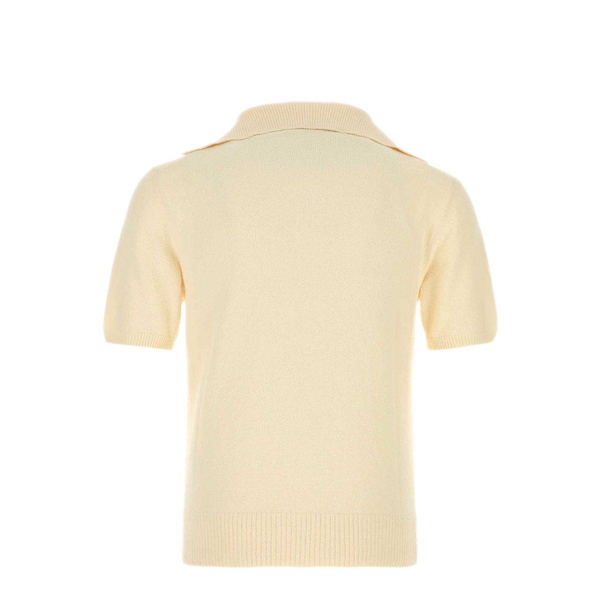 MAYFEYR - Dolce & Gabbana - Cream Cotton Blend Polo Shirt - GXZBIZJGMGXA3791