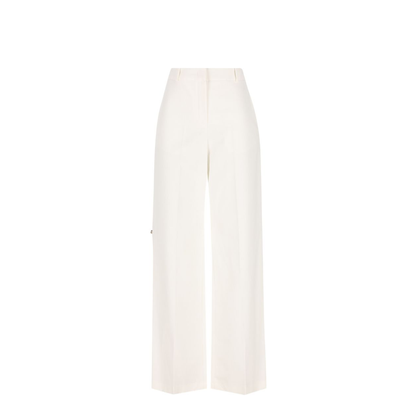 White Cotton Trousers
