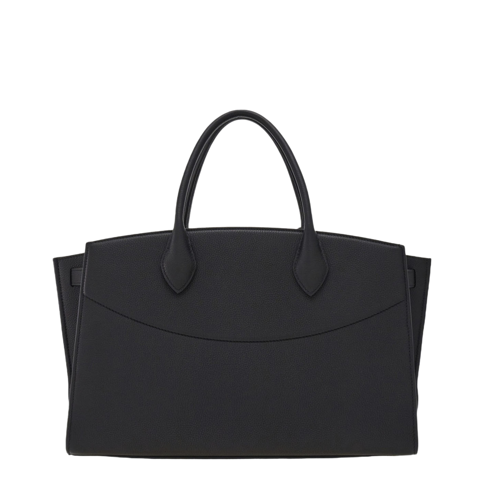 Grained Leather Handbag