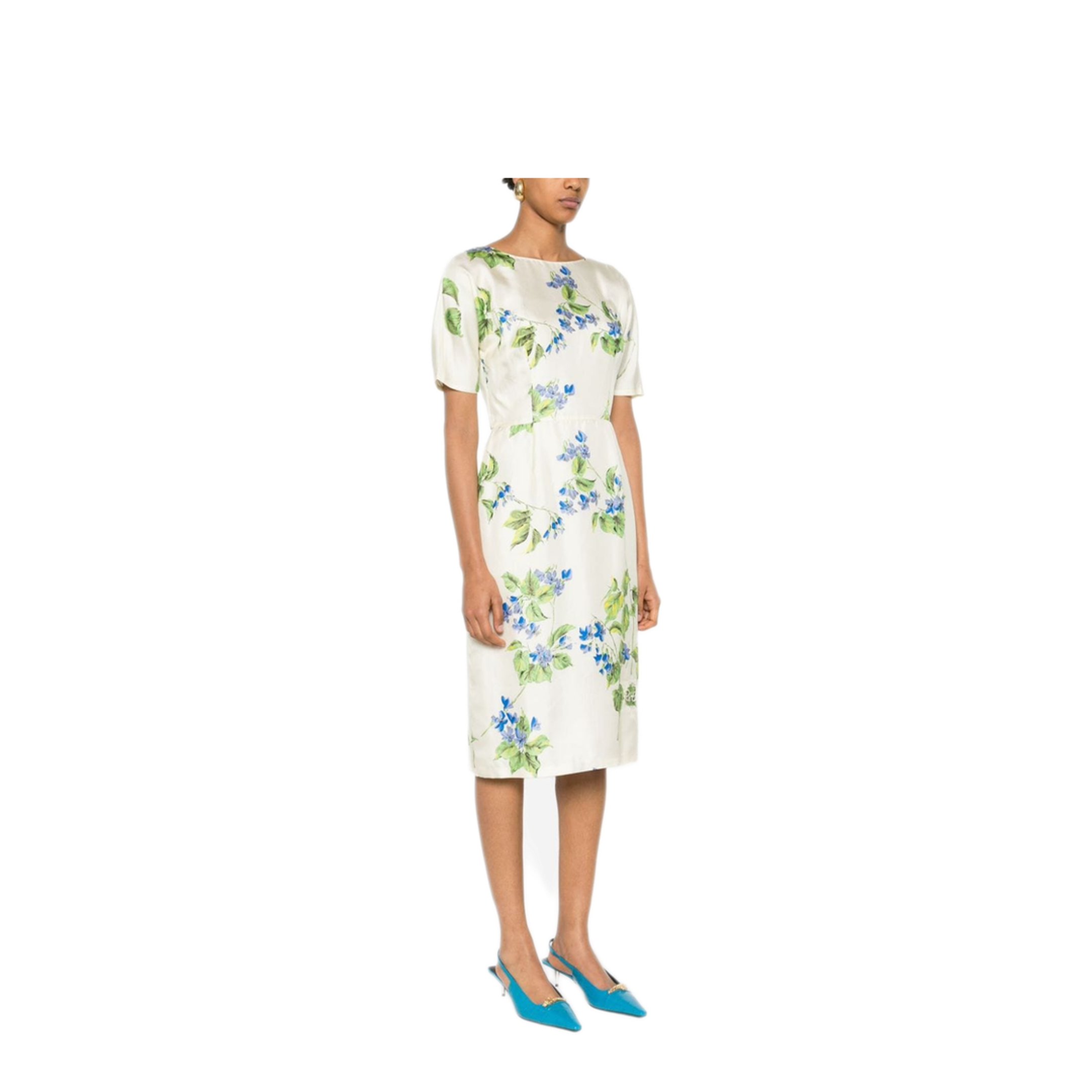 MAYFEYR - Prada - Floral-Print Twill Dress - P3L96RSOOO14NZF0K74