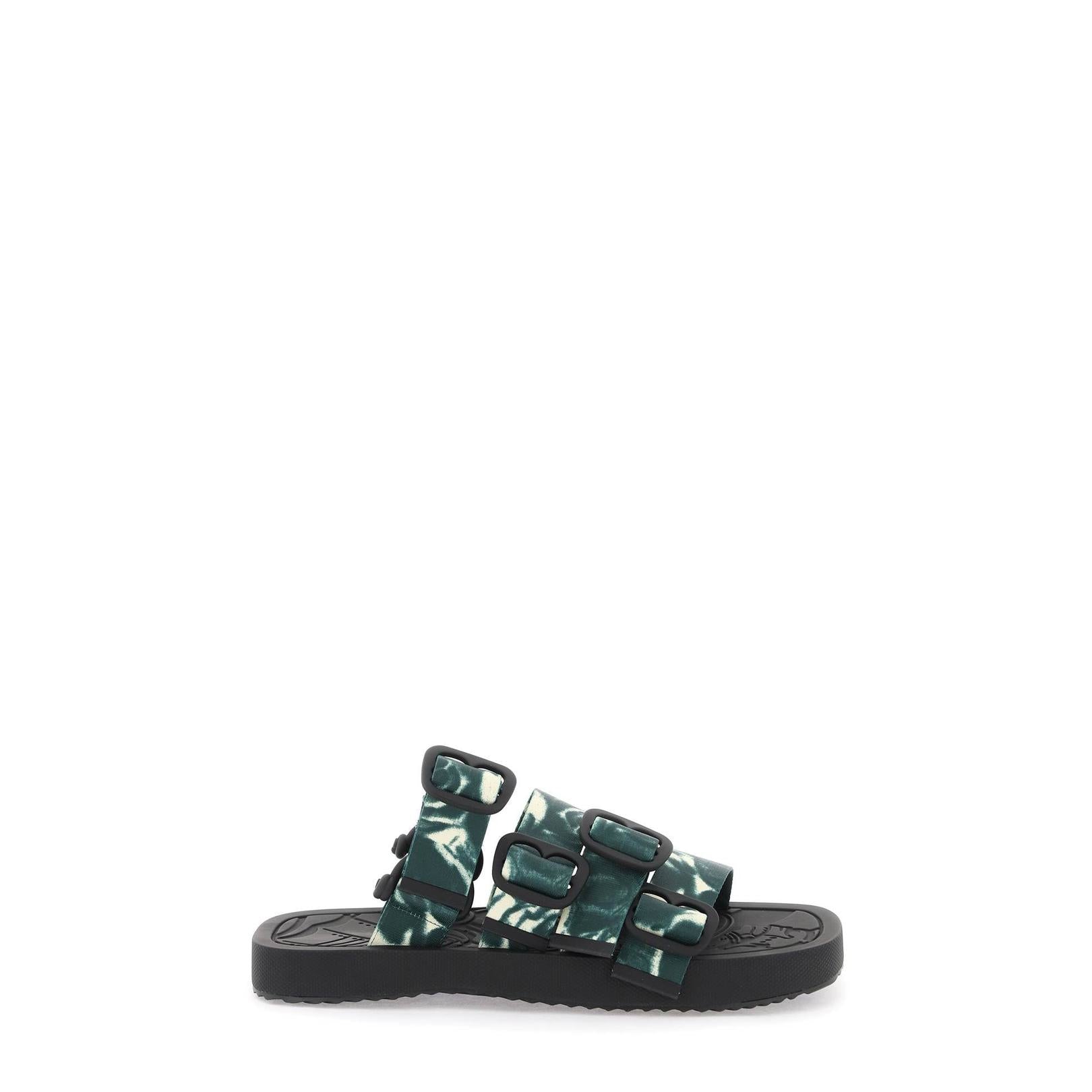 Burberry nylon rose sandals for