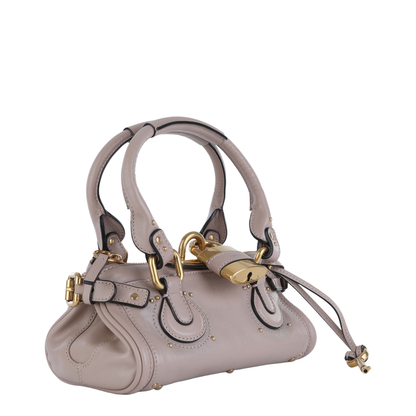 Paddington Small Grained Leather Shoulder Bag - Earthy Pink