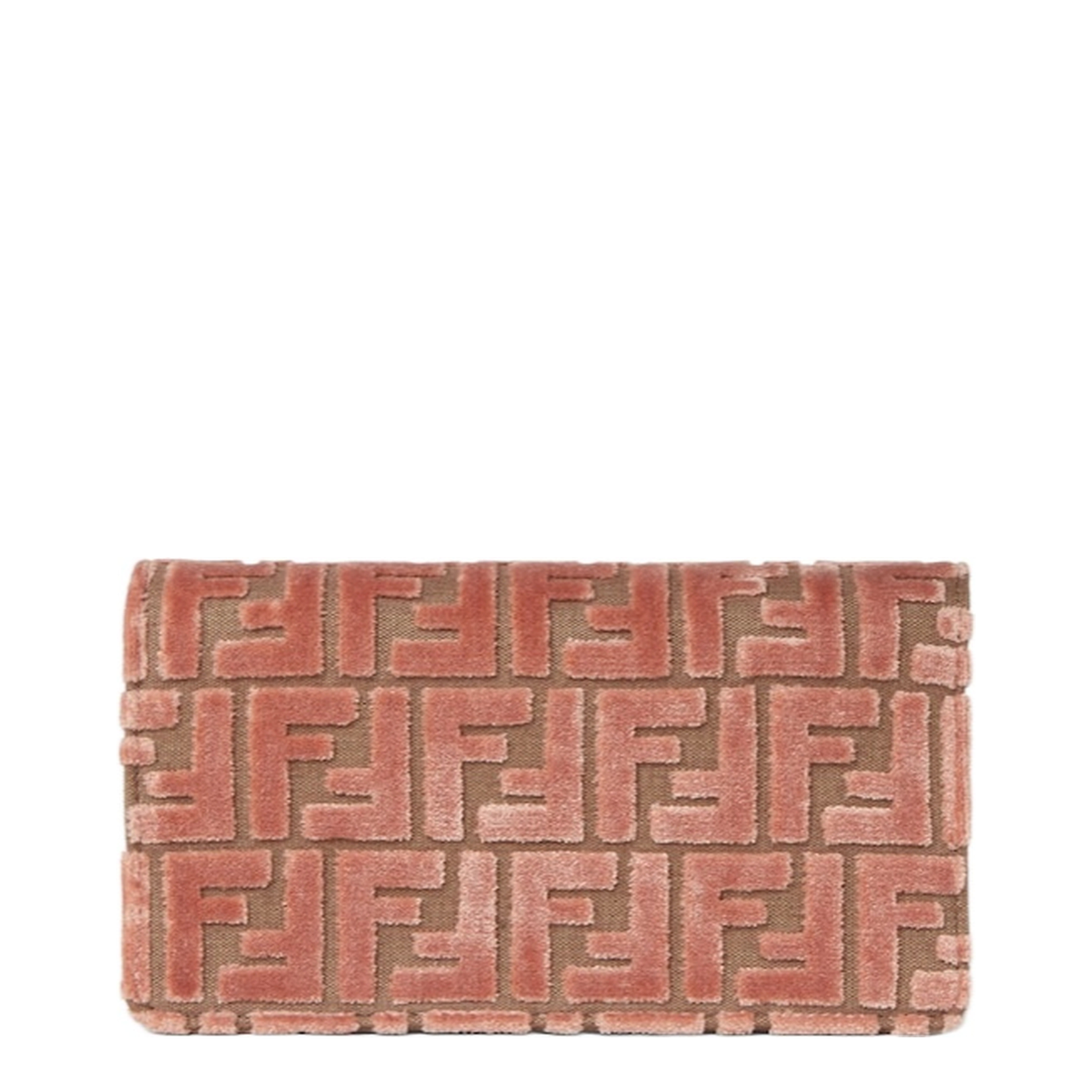 Wallet On Chain Baguette Fabric Pink