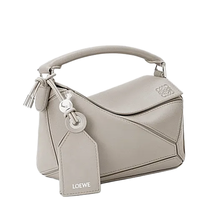 Mini Featherlight Puzzle Bag in Nappa Lambskin Grey