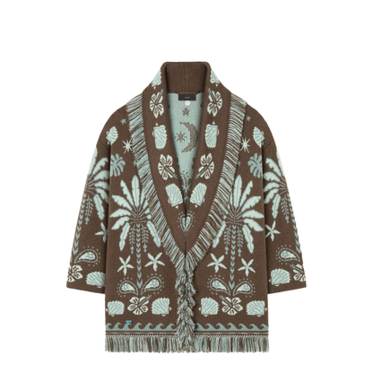 Echoes Of The Island Cardigan Sandal Wood-Wave