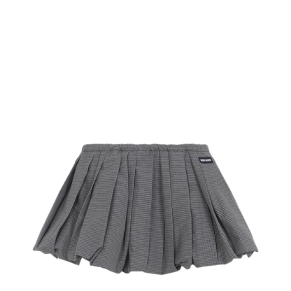MAYFEYR - Miu Miu - Plissé Check Mini Skirt - MG2723SOOO19OSF0031