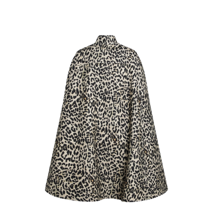 Cape In Wool Animal Print