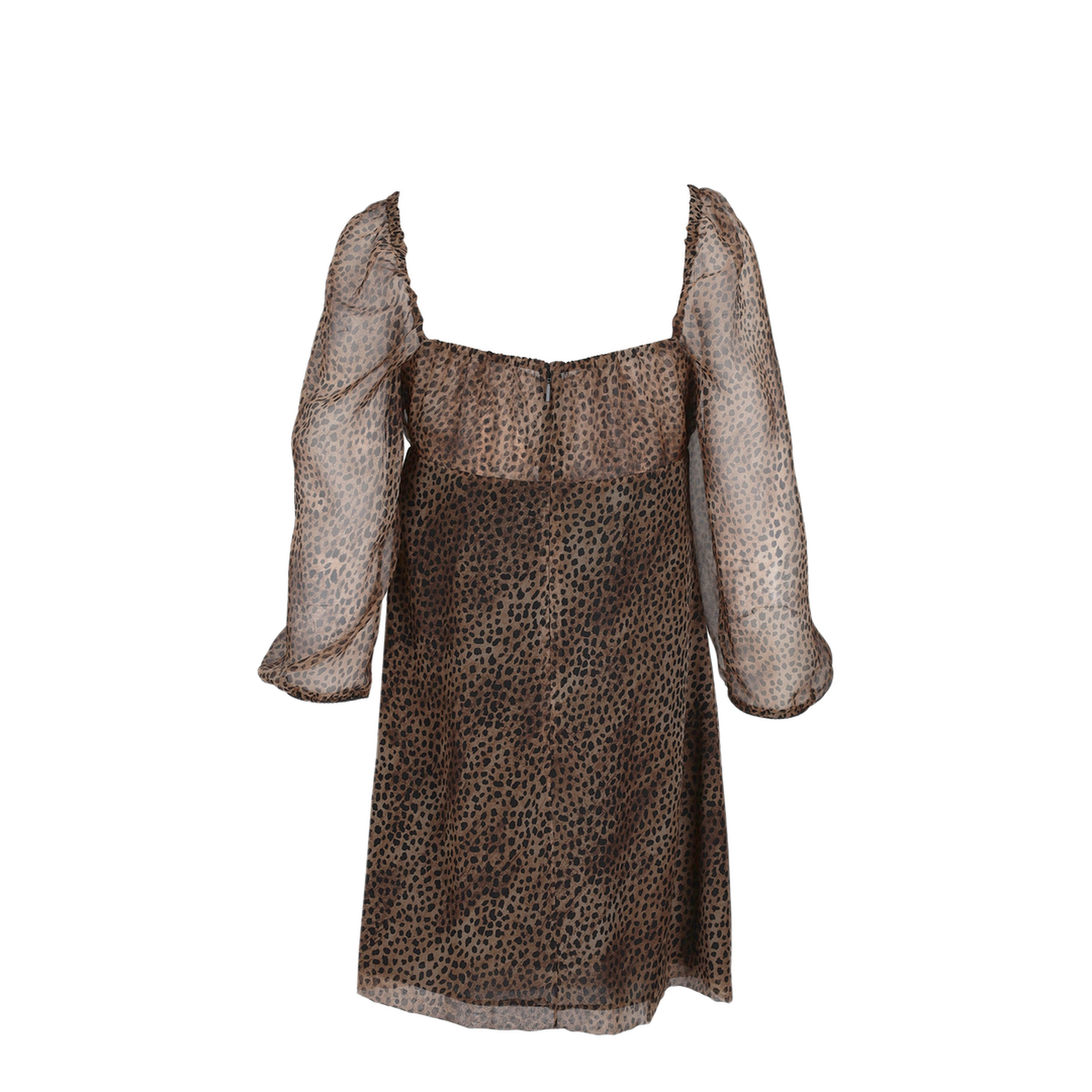 MAYFEYR - Saint Laurent - Robe Soie Imprimee Leopard - 859949Y7J389665