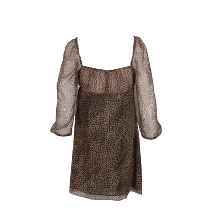 MAYFEYR - Saint Laurent - Robe Soie Imprimee Leopard - 859949Y7J389665
