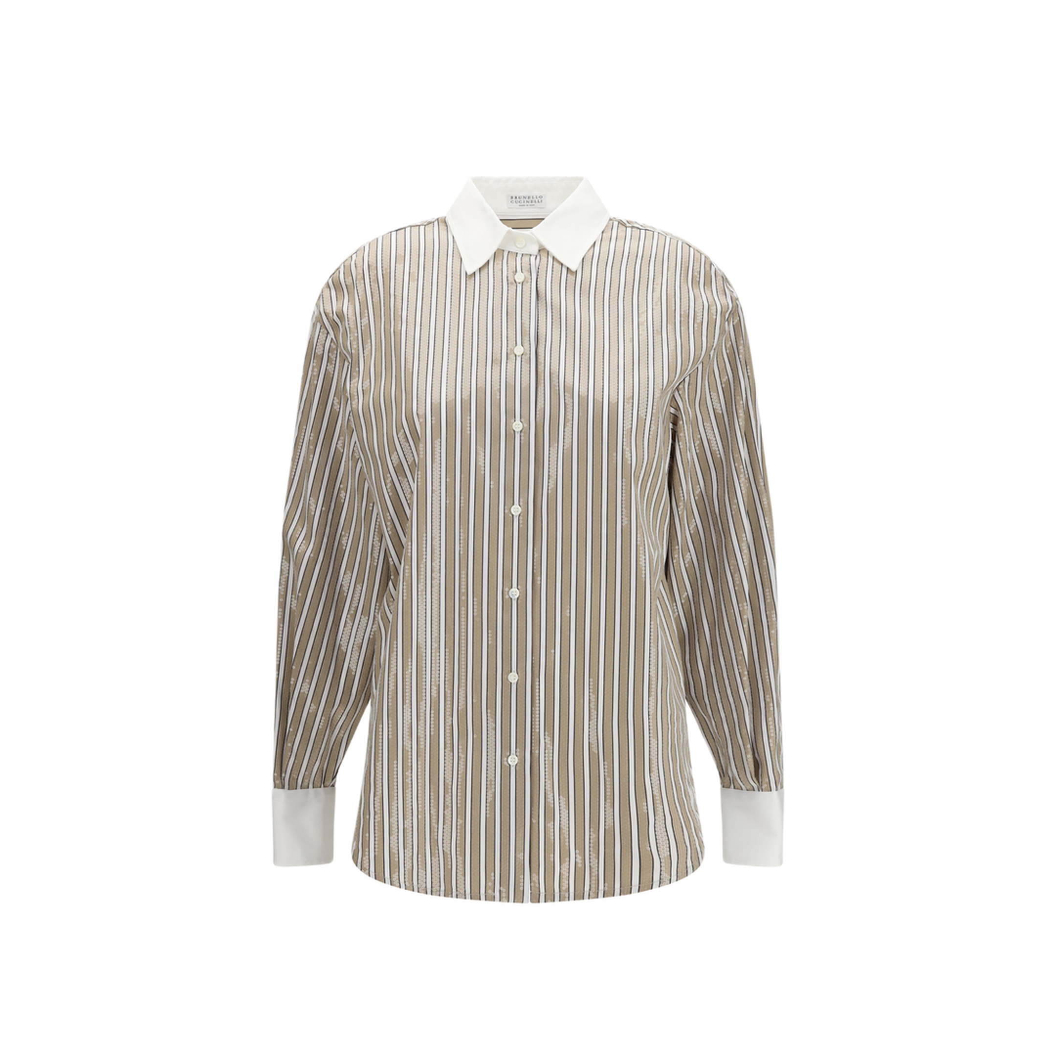 MAYFEYR - Brunello Cucinelli - Dazzling Stripes Cotton Shirt - MH749MX306