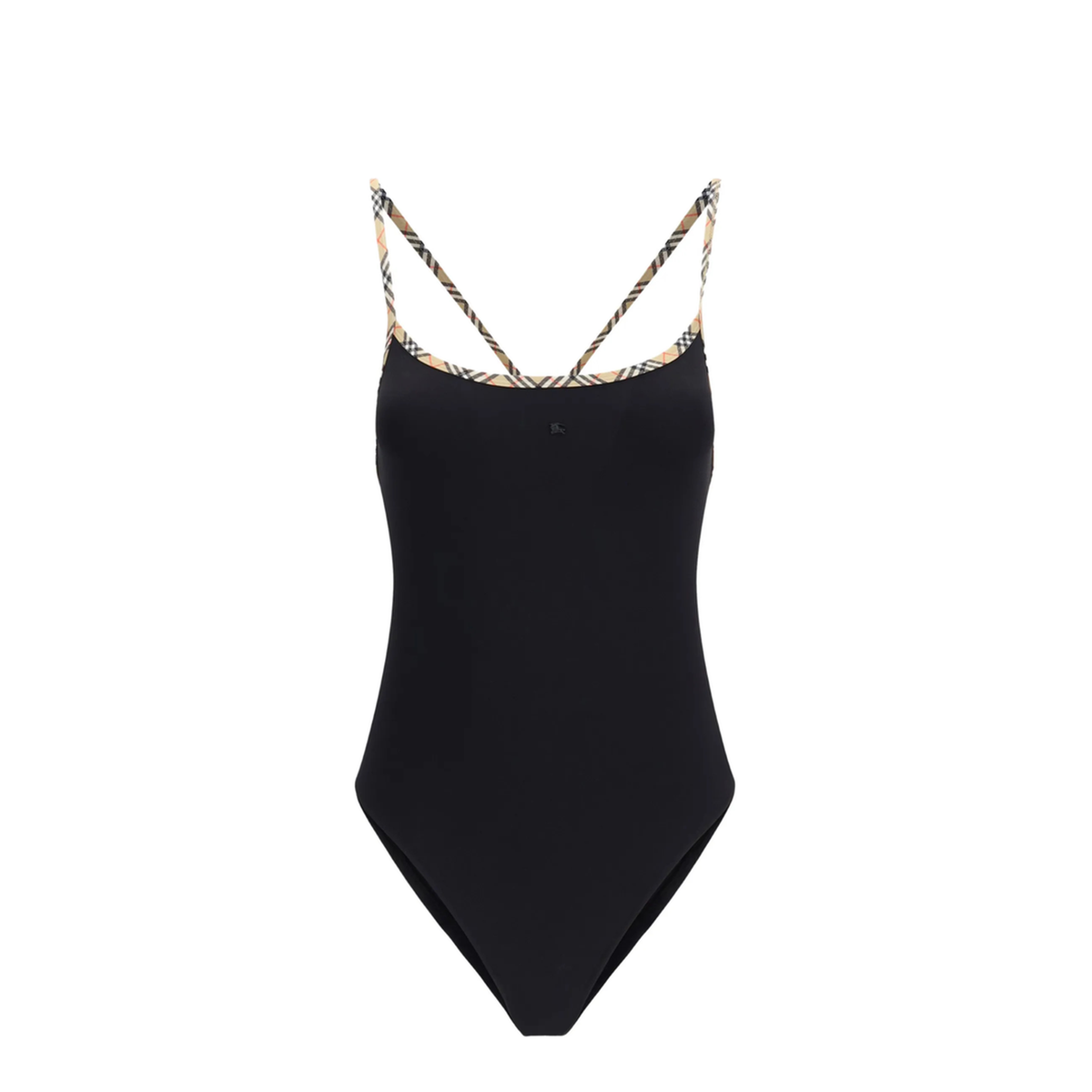 Check Trim Swimsuit