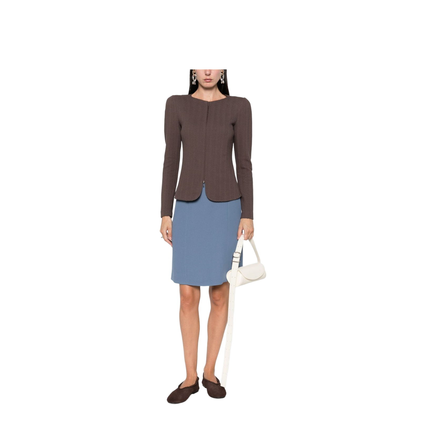 Cotton Blend Blazer Jacket