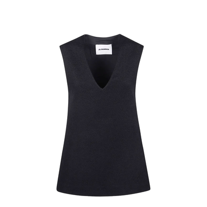 V Neck Sleeveless Top