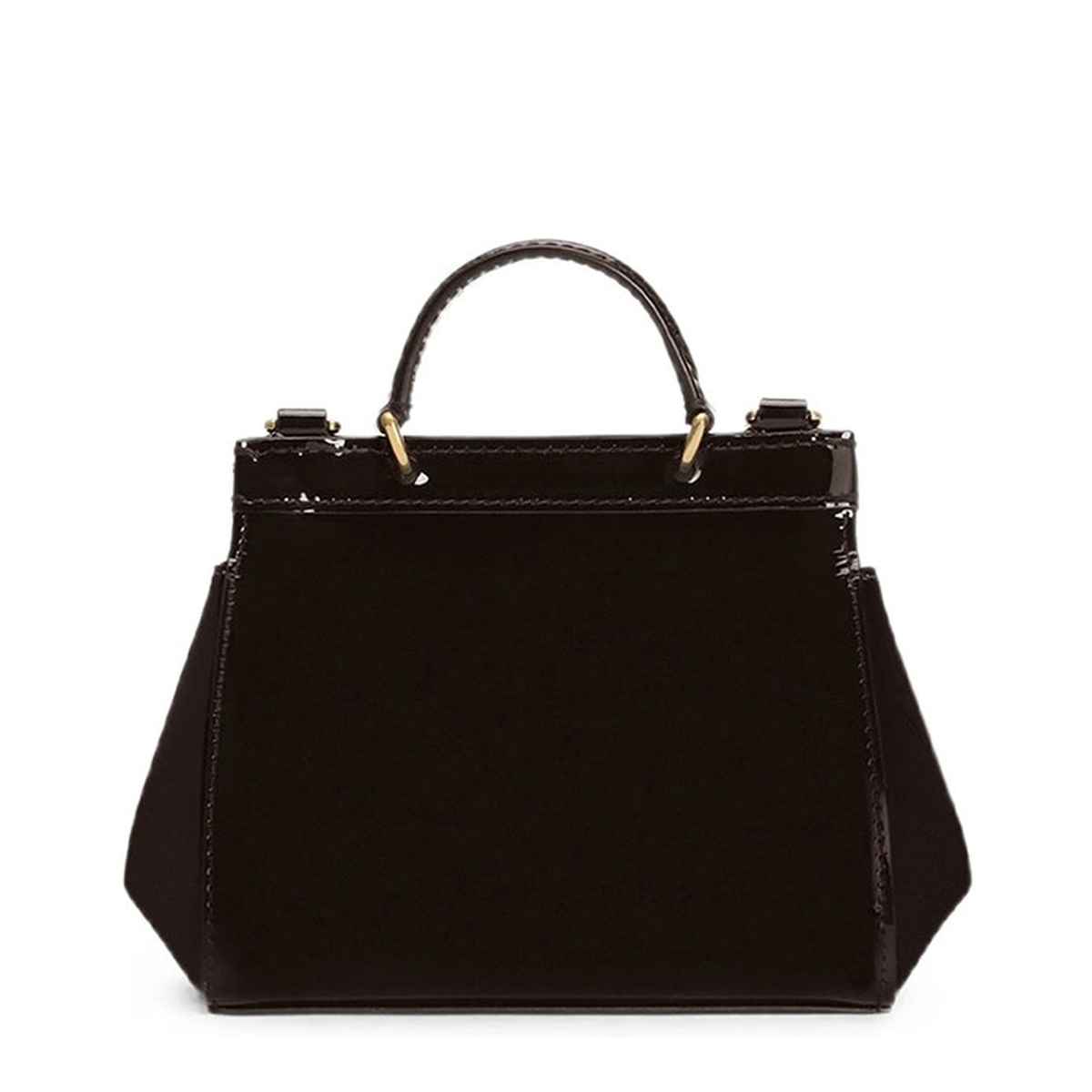 Sicily Small Patent Leather Crossbody Bag - Brown