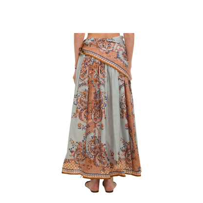 MAYFEYR - Zimmermann - Aster Scarf Midi Skirt - 8066SSS261BLUPF