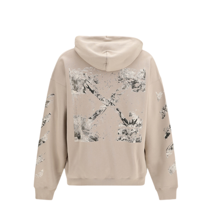 MAYFEYR - Off-White - Spray Arrow Hoodie - OMBB085F26FLE00400031