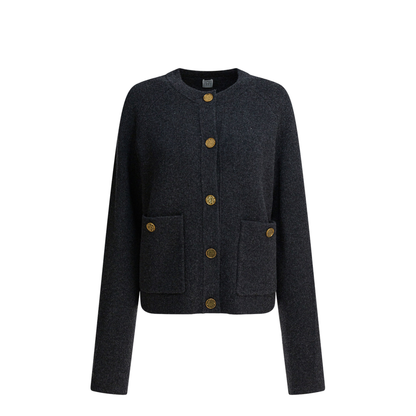 MAYFEYR - Toteme - Wool Blend Cardigan - 261-WRT4357-YA0279-315CHARCOAL
