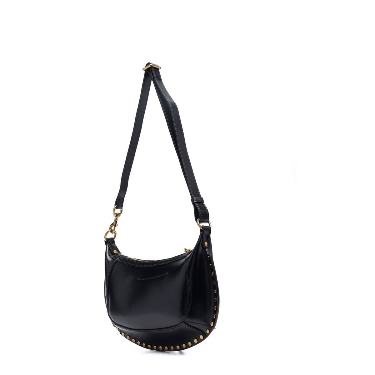 Oskan Moon Calfskin Shoulder Bag - Black