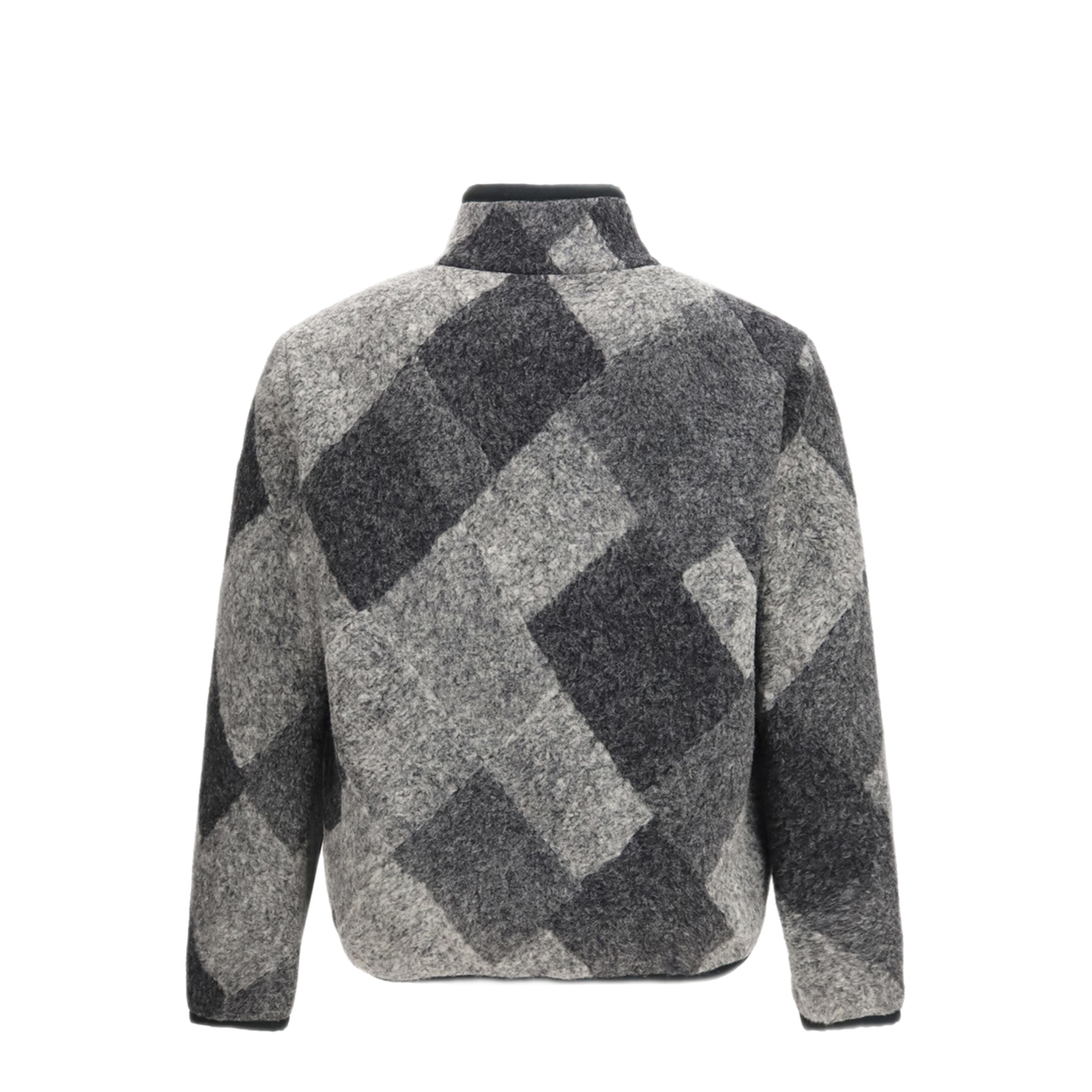 MAYFEYR - Moncler - Wool Blend Zip Cardigan With Diamond Pattern - L20918G0004289BJO