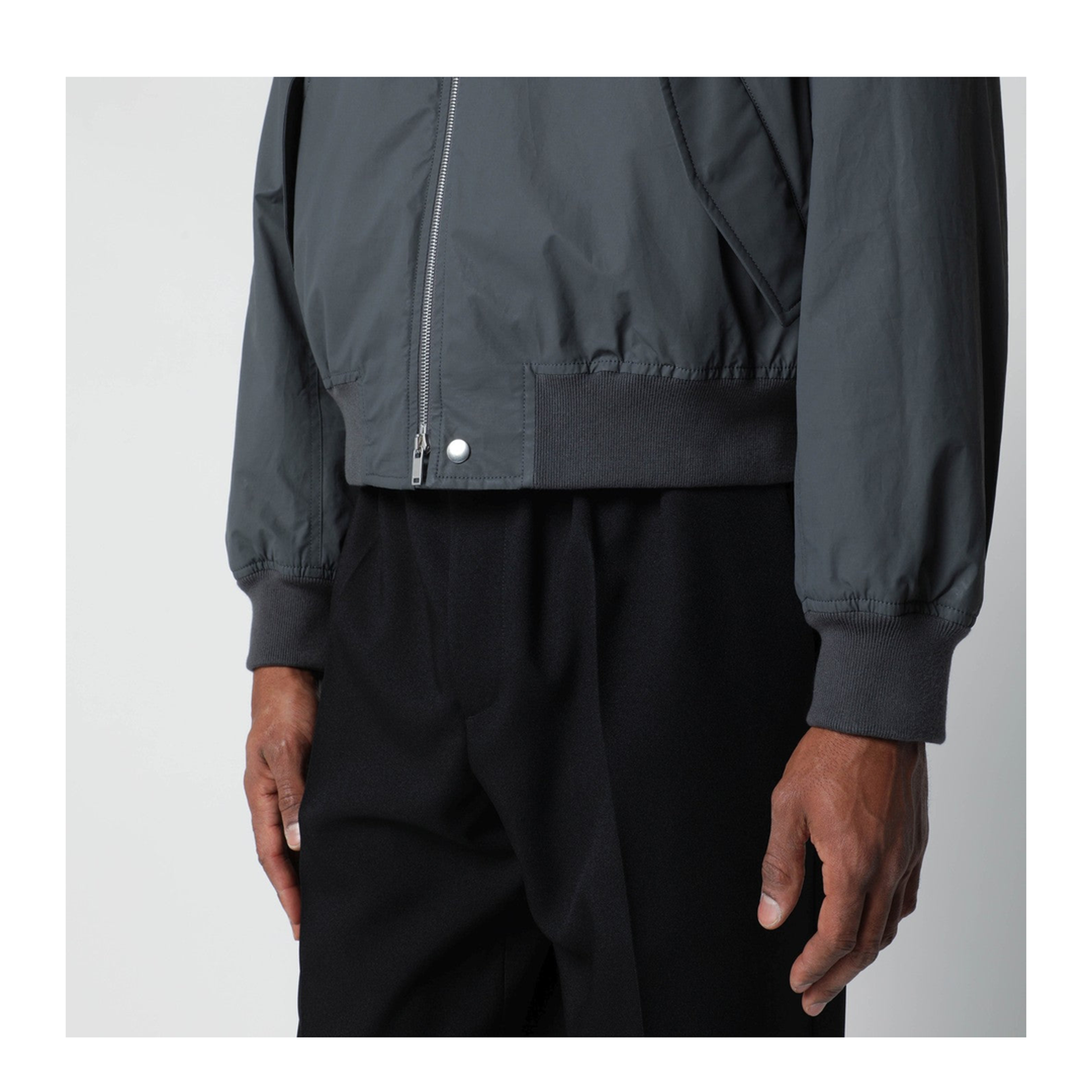 Zipped Bomber Jacket