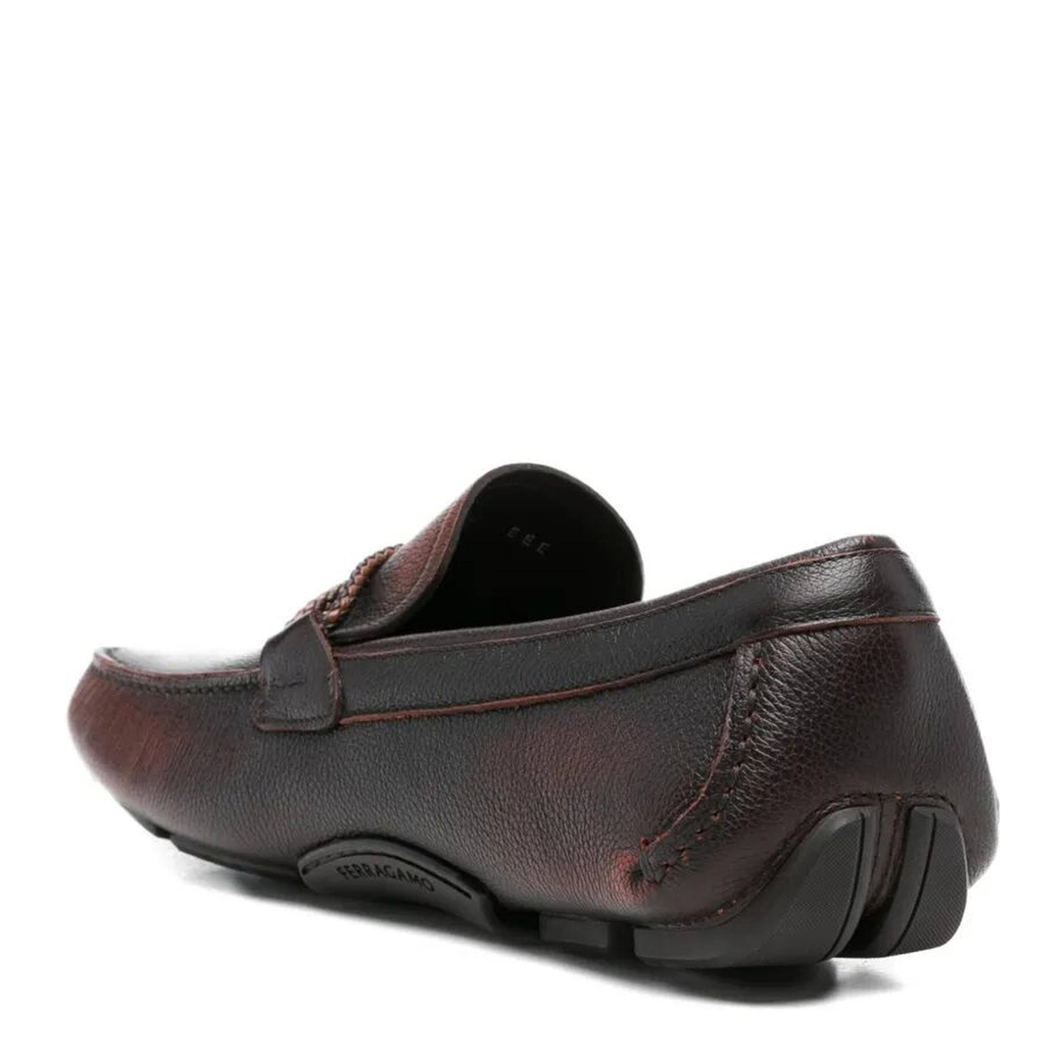 MAYFEYR - Ferragamo - Sfumato Leather Driver Loafers - 02B7960789639