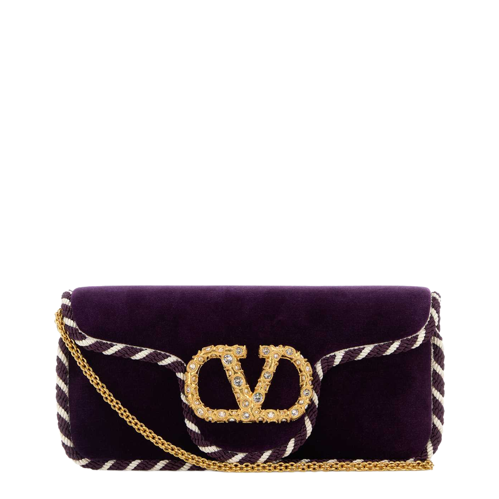 Purple Velvet Clutch