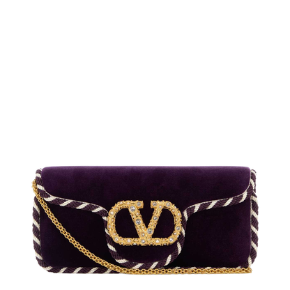 Purple Velvet Clutch