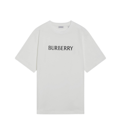 MAYFEYR - Burberry - White T-Shirt With Logo Print - 8122389163419B7078