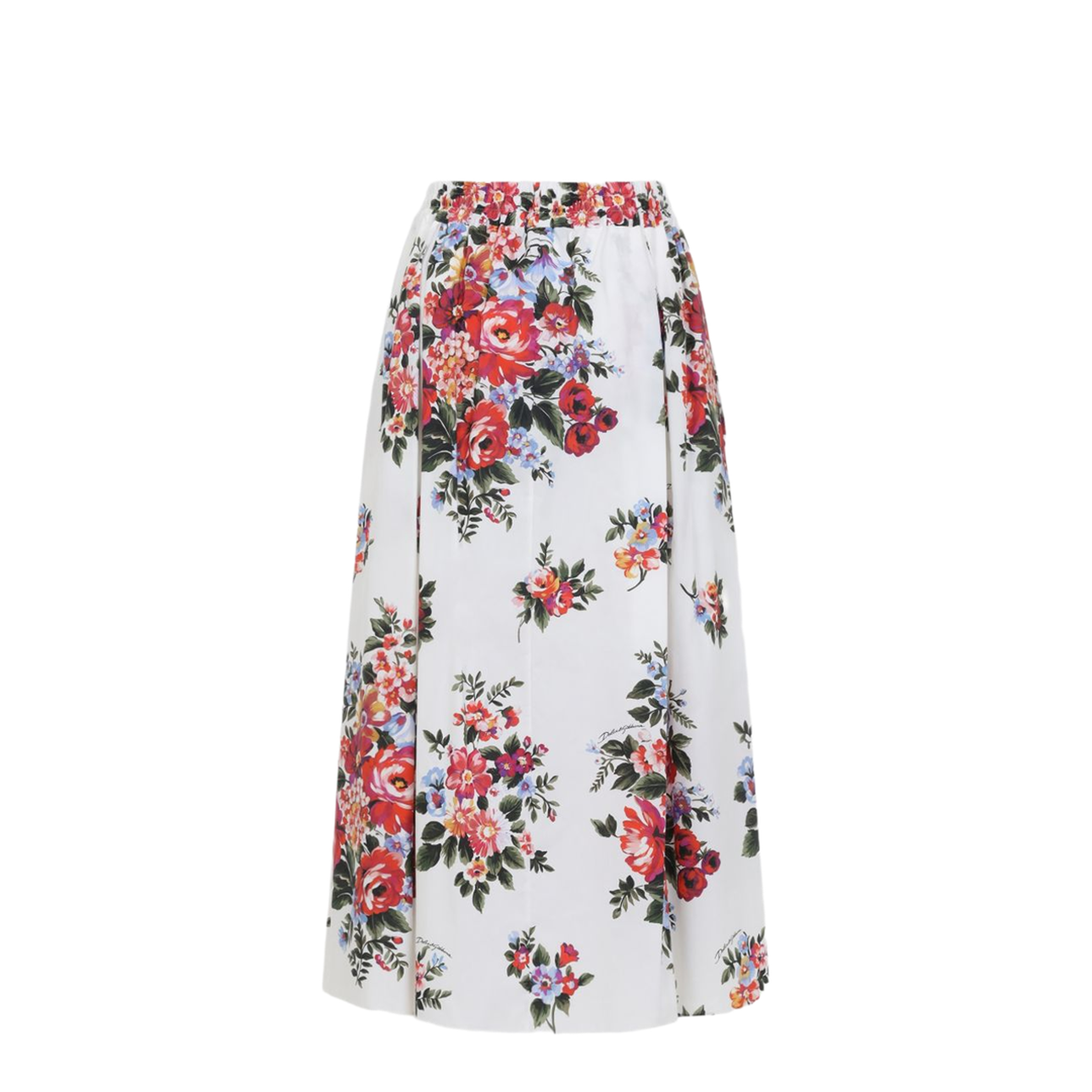 Long Skirt with a Floral Print