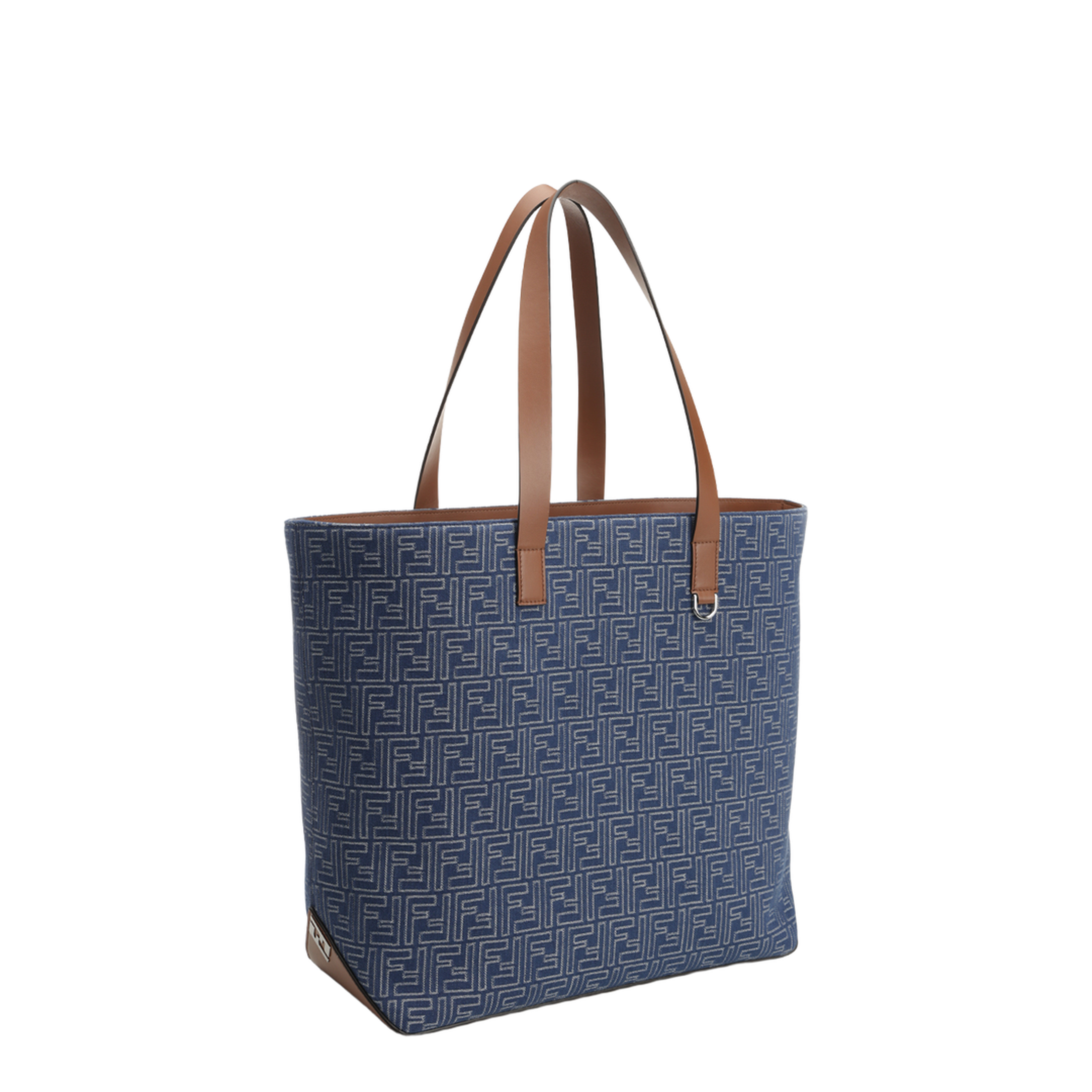 FF Medium Canvas Tote Bags - Navy Blue