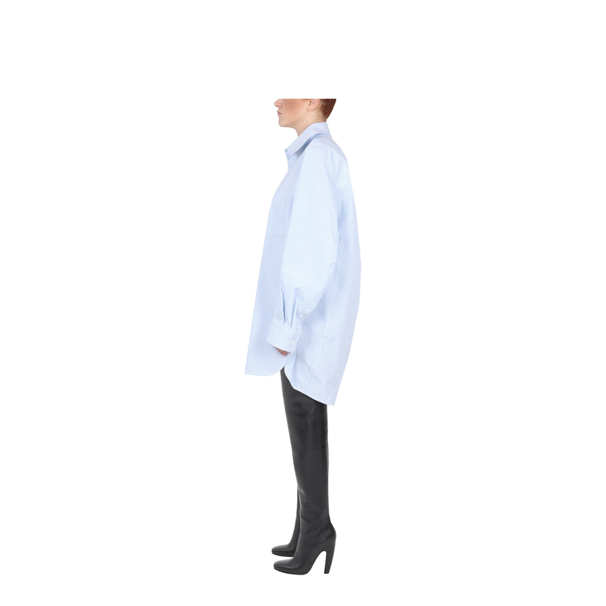 Shirt with Curved Back
