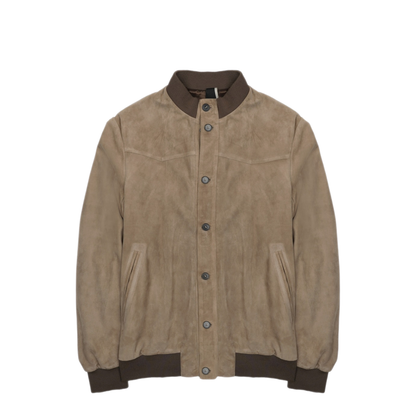 MAYFEYR - LOW BRAND - Bomber Jacket In Suede - LJ26006M063MUD