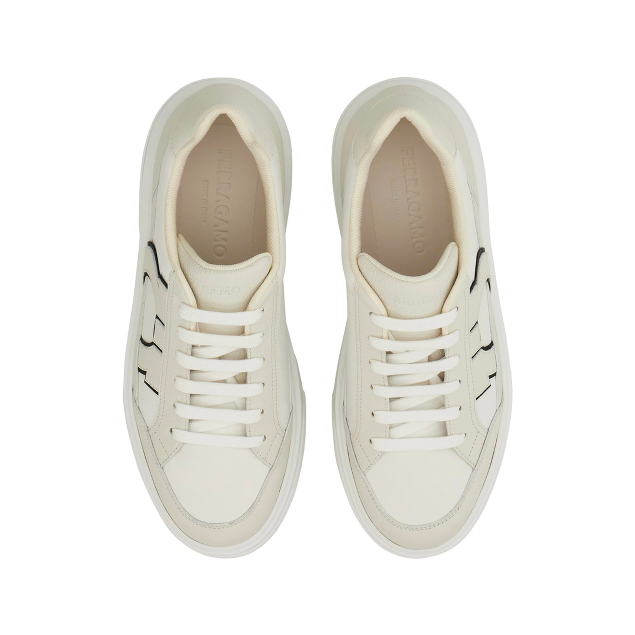 MAYFEYR - Ferragamo - Cassina Ganc2 Leather Sneakers - 02A0480789066