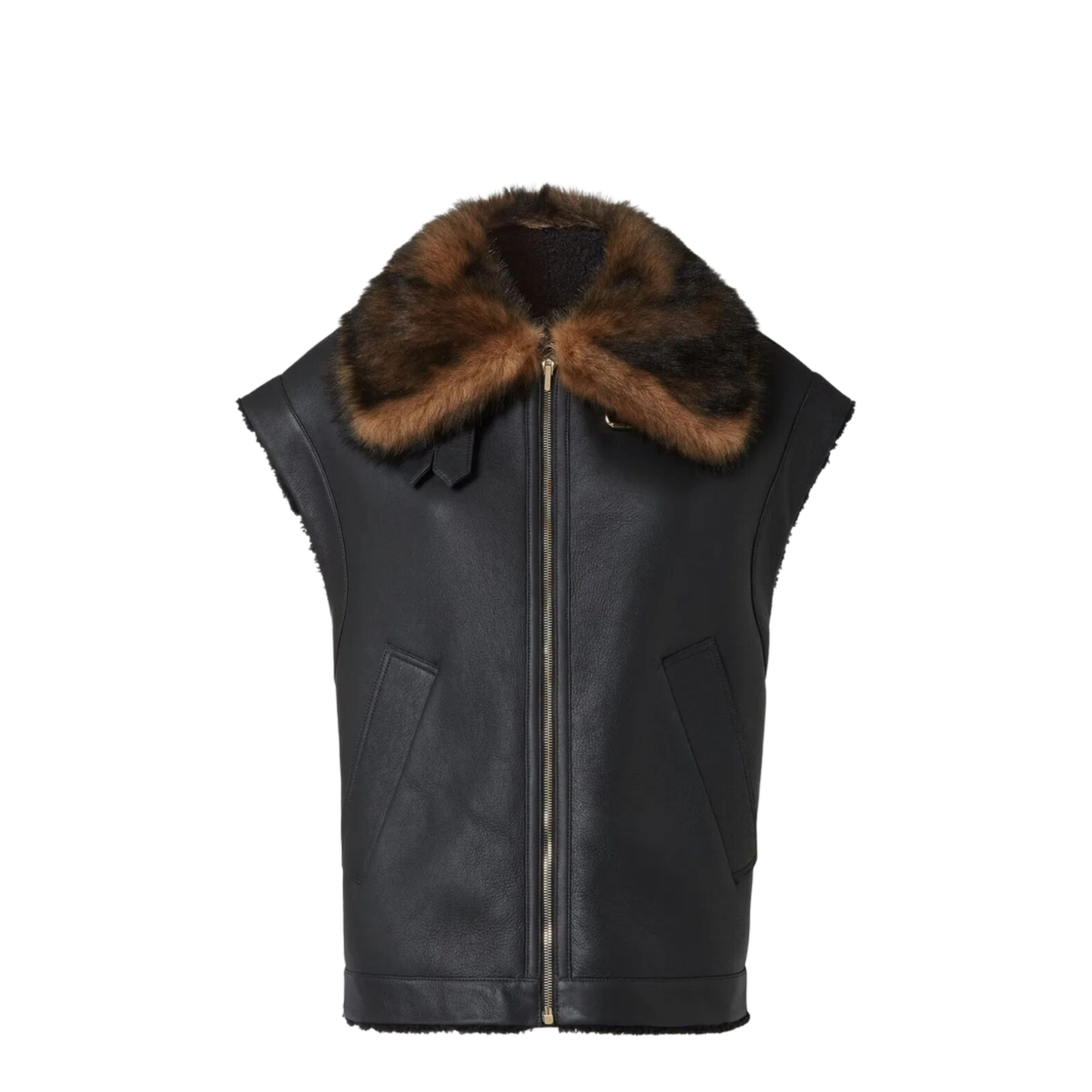 MAYFEYR - Fendi - Nappa Shearling Gilet - FM5434AHBD