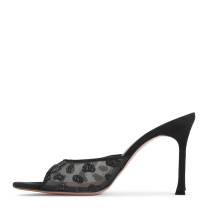 MAYFEYR - Amina Muaddi - Alexa Mesh Slipper 95 - 18S366590ALEBLACK