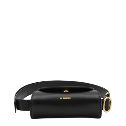 Small Calfskin Shoulder Bag - Black