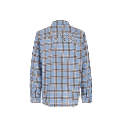 Checkered Print Cotton Shirt