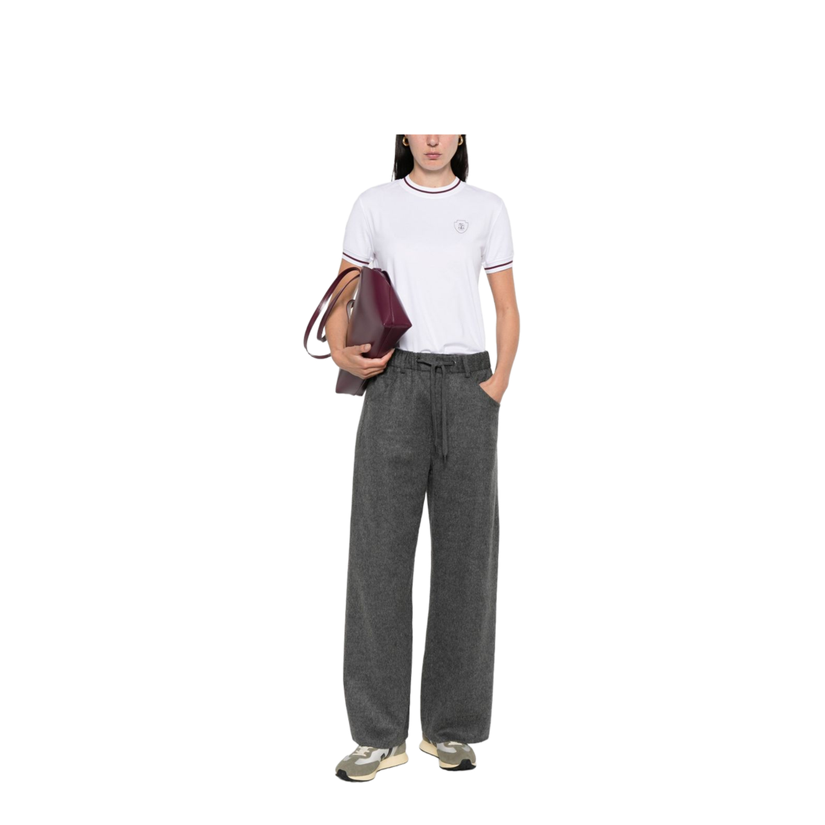 Wool Drawstring Trousers