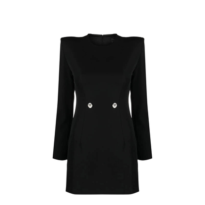Mini Grain De Poudre Dress In Black