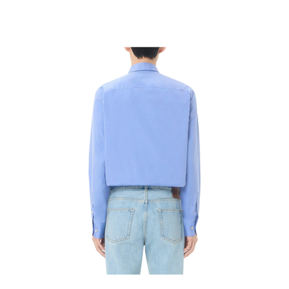 MAYFEYR - Valentino - Oxford Cotton Shirt With Vgold - VABB84BH2
