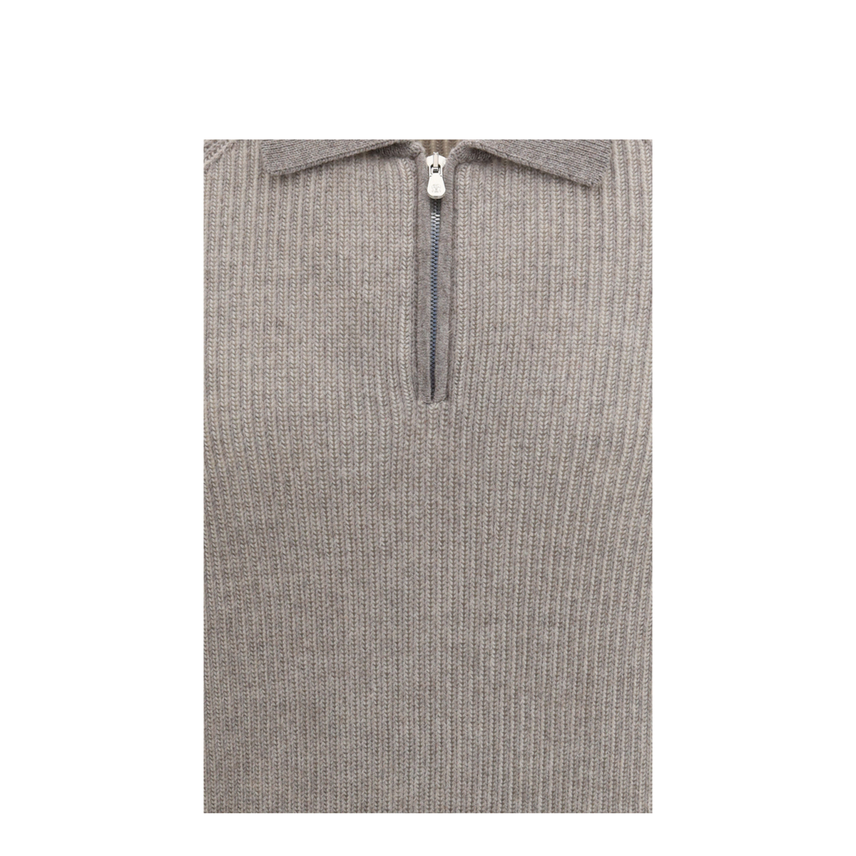 MAYFEYR - Brunello Cucinelli - Cashmere Milano Stitch Polo Sweater With Zip - M22700505CUT04