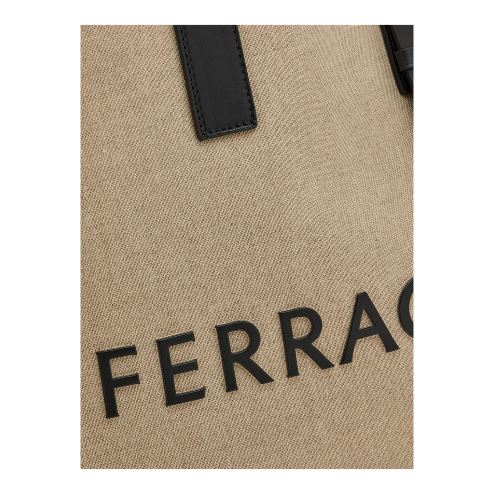Logo-Embossed Leather Tote