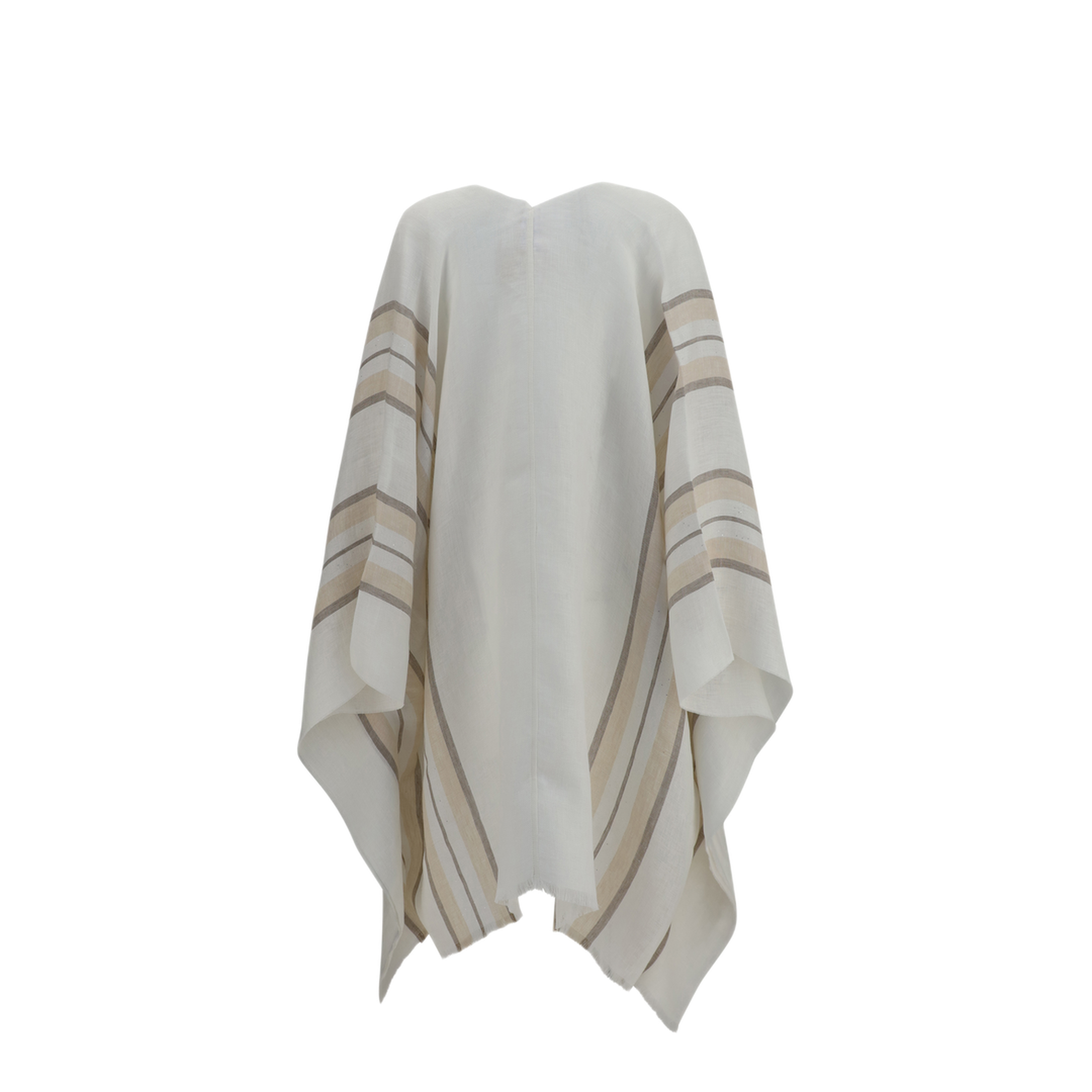 MAYFEYR - Brunello Cucinelli - Open Poncho In Linen Cashmere Silk Blend - MSCDAGP02CSY23